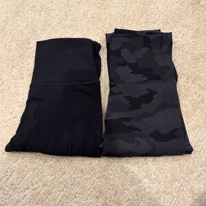Amazon Black and Camo Leggings Set